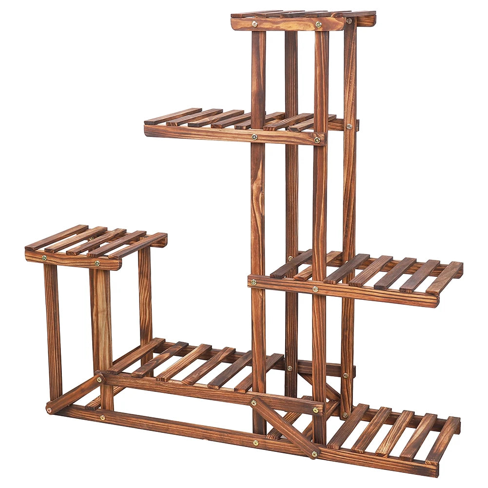 6 Tiered Wooden Plant Stand