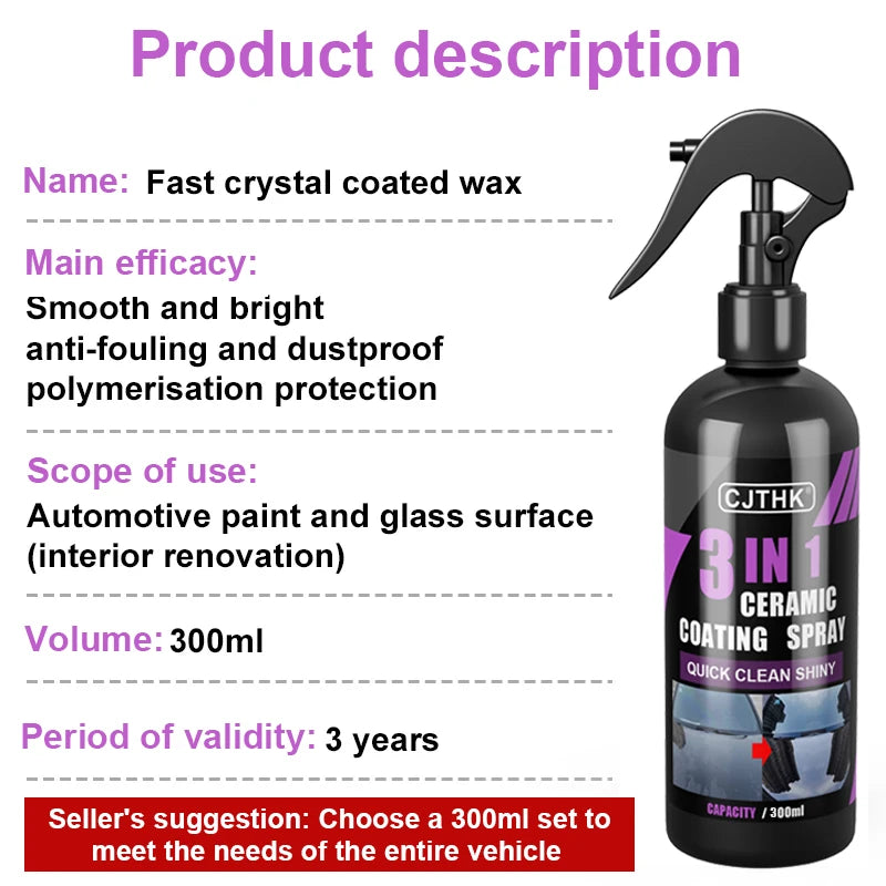 Ceramic Nano Coating Liquid 3 In 1