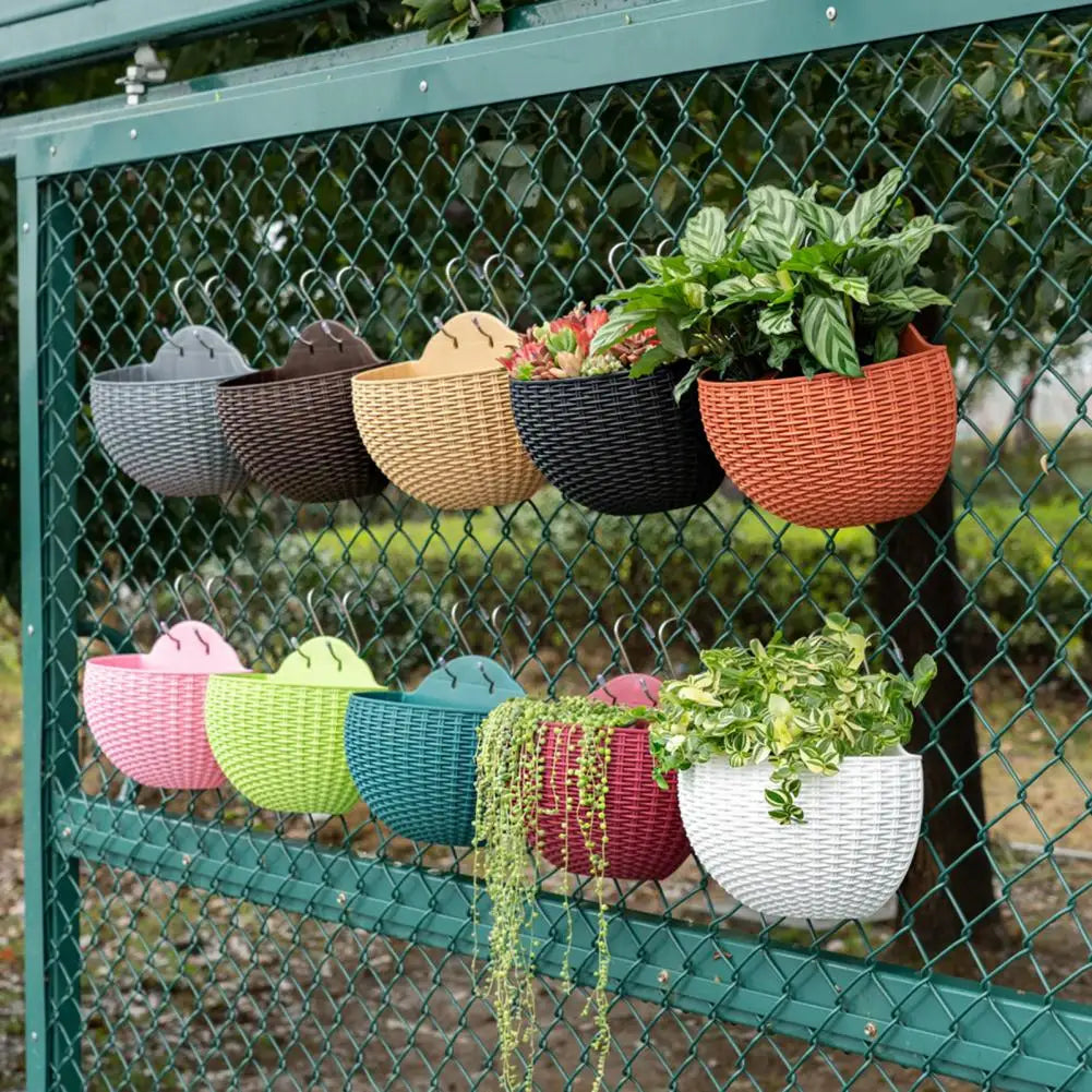 Wall-mounted Plastic Flower Pot