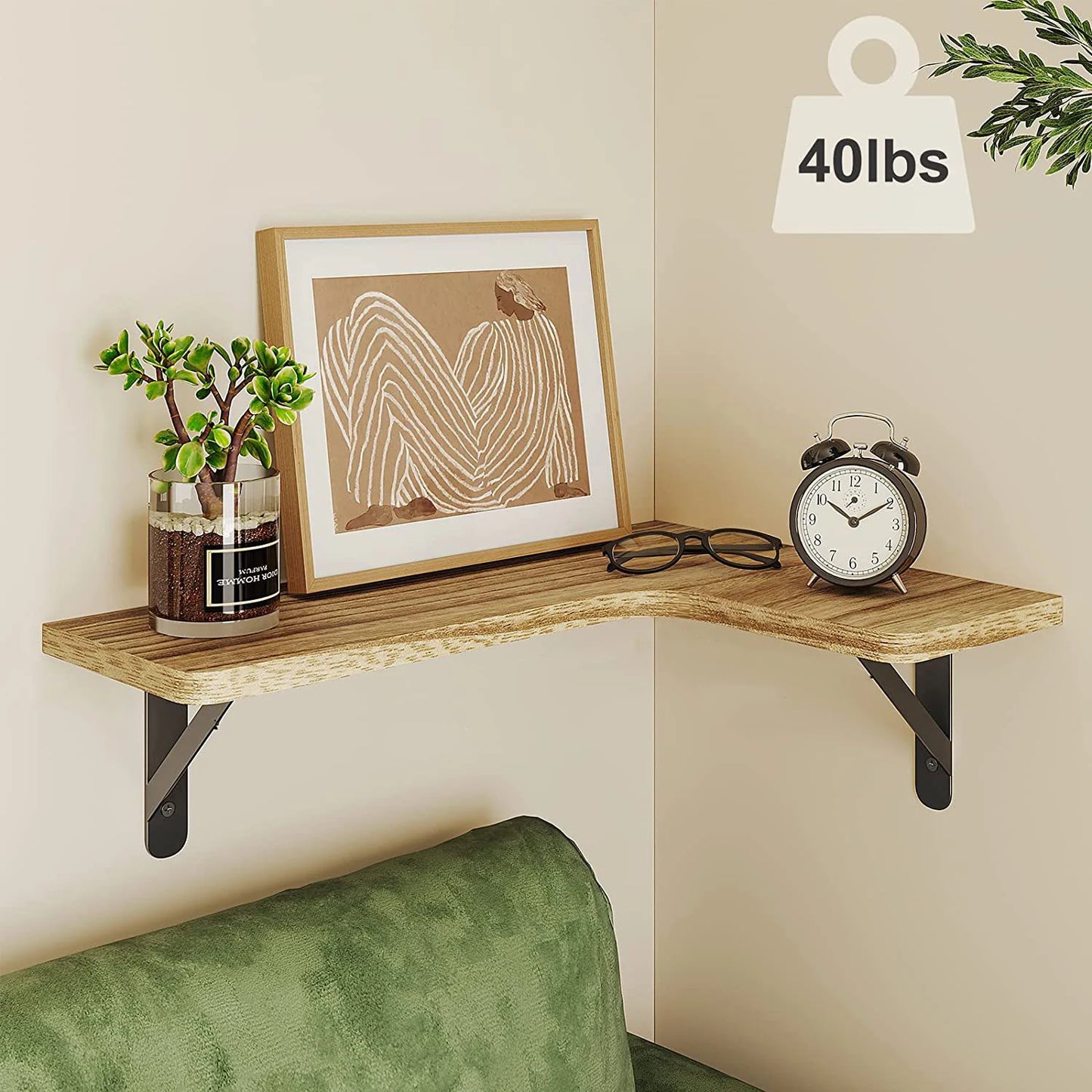 Wooden Triangular Storage Rack