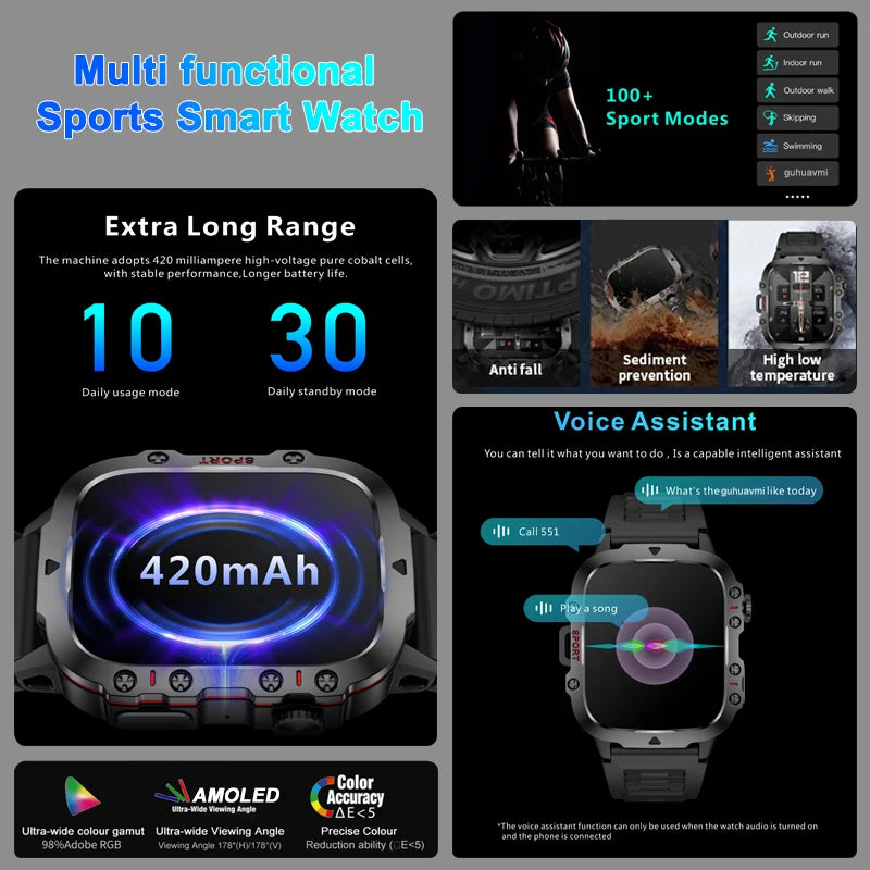 Military GPS Smart Watch